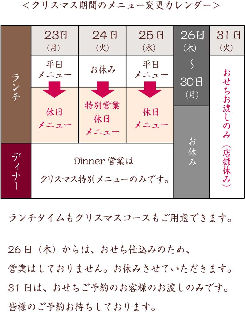 クリスマス2024カレンダー